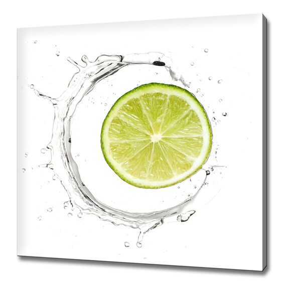 Lime In Water Splash Fruit Kitchen Modern Design Home Decor Print Wall Art Picture