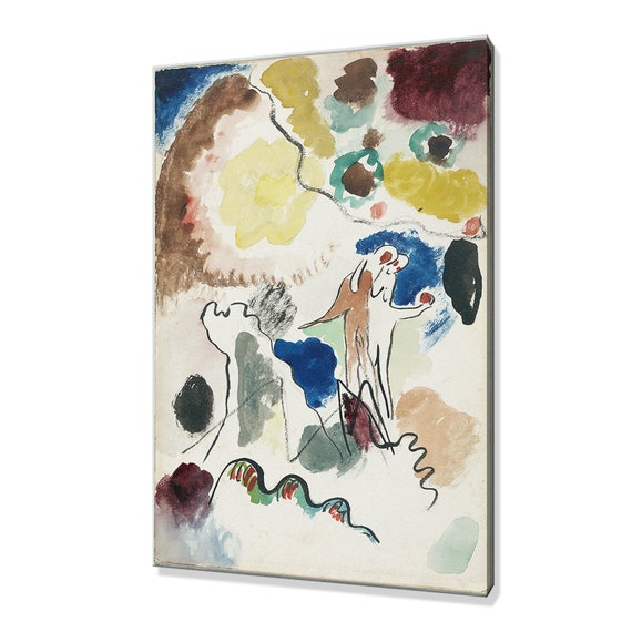 Wassily Kandinsky Paradies 1911 Classic Design Abstract Decor Reproduction Print Wall Art