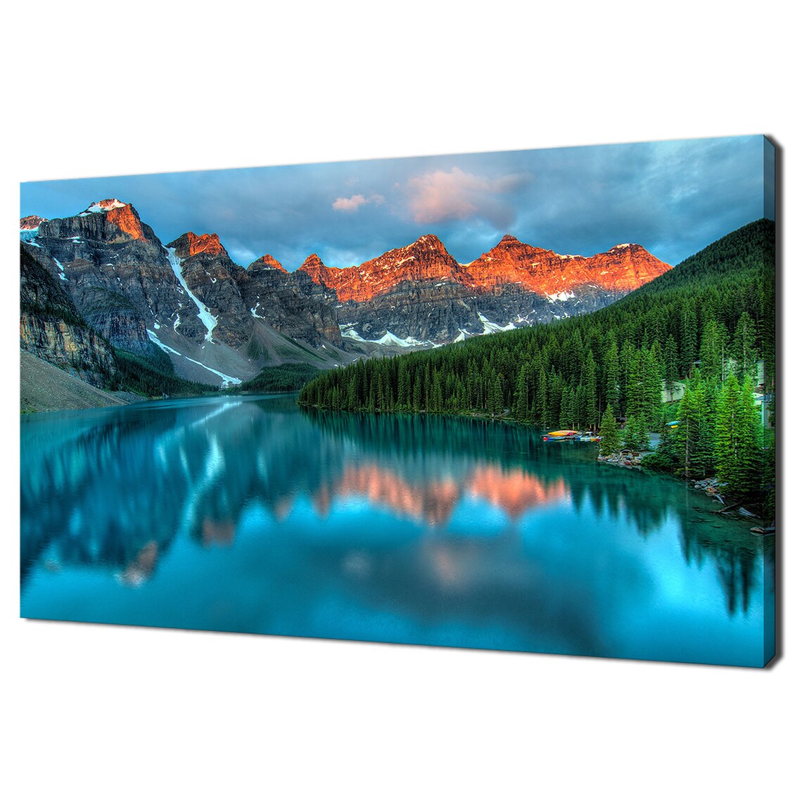 Moraine Lake Canada Sunrise Valley Of The Ten Peaks Alpine Poster