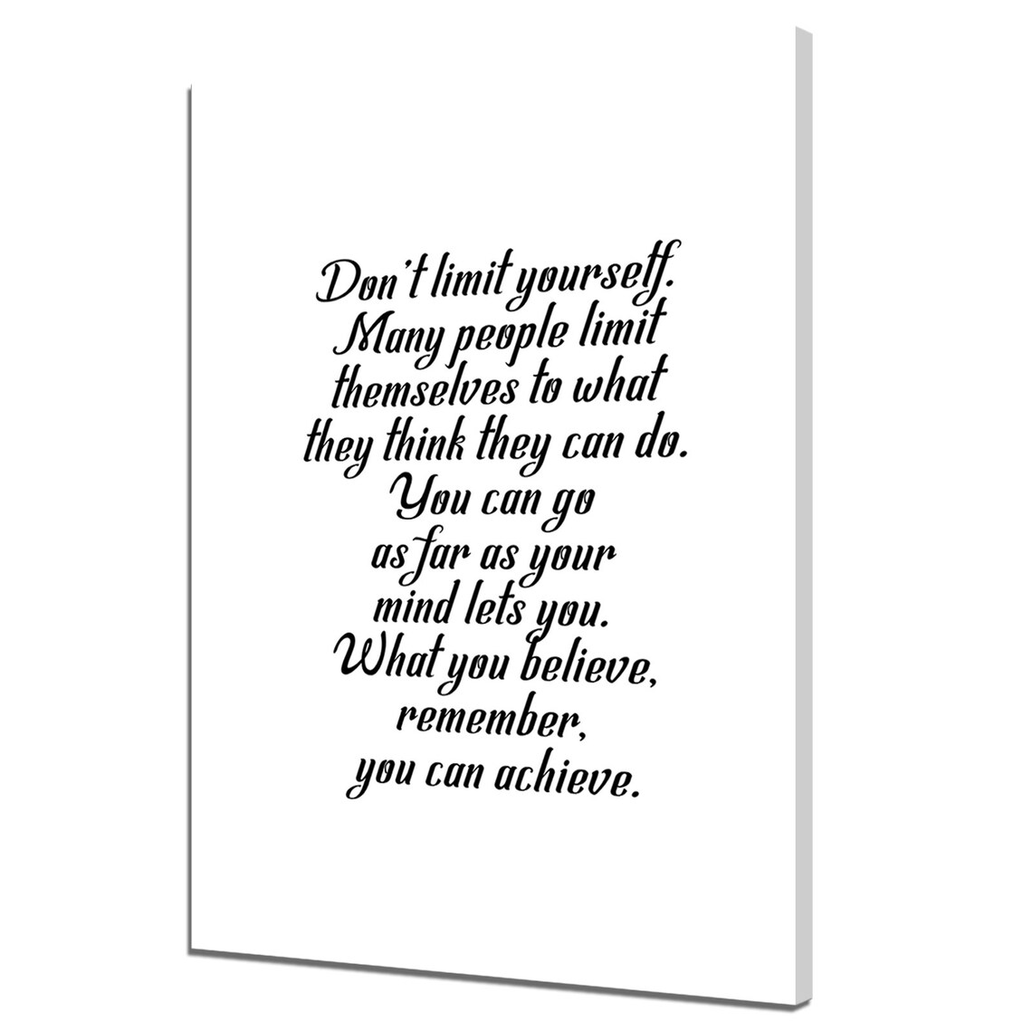 Dont Limit Yourself Typography, Inspirational Design