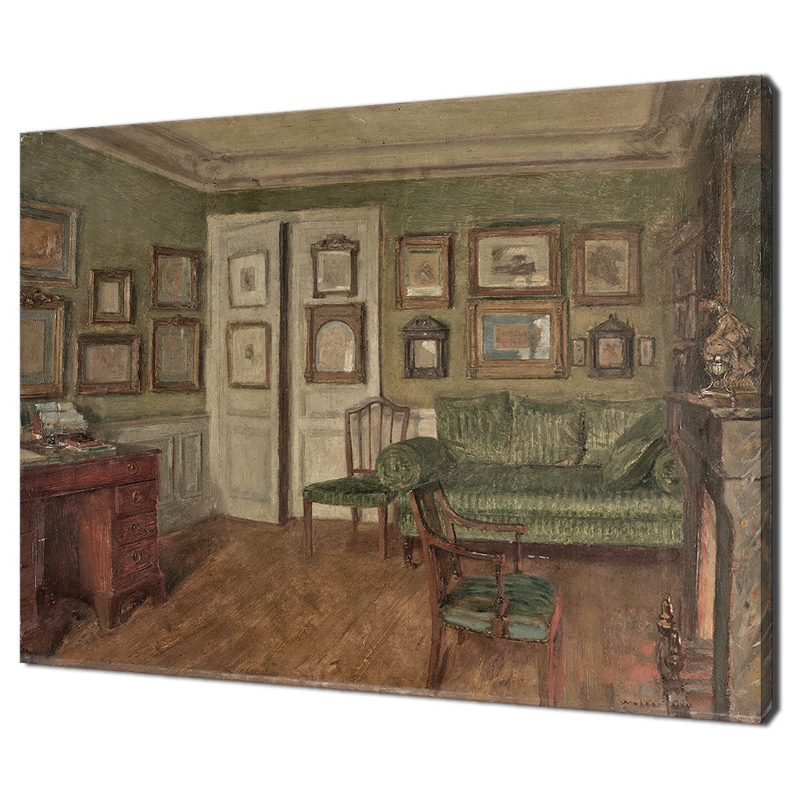 An Interior 1897 Walter Gay Reproduction Vintage Victorian Room Painting Print Antique Fine Art Vintage Painting Of Room Interior