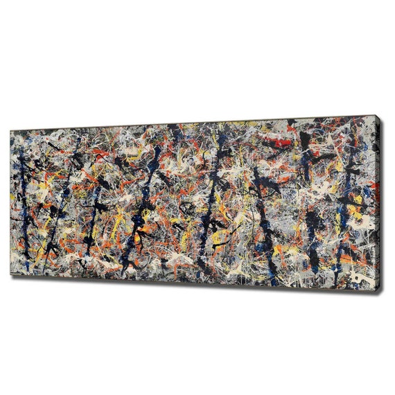 Jackson Pollock Blue Poles Modern Wall Art Print