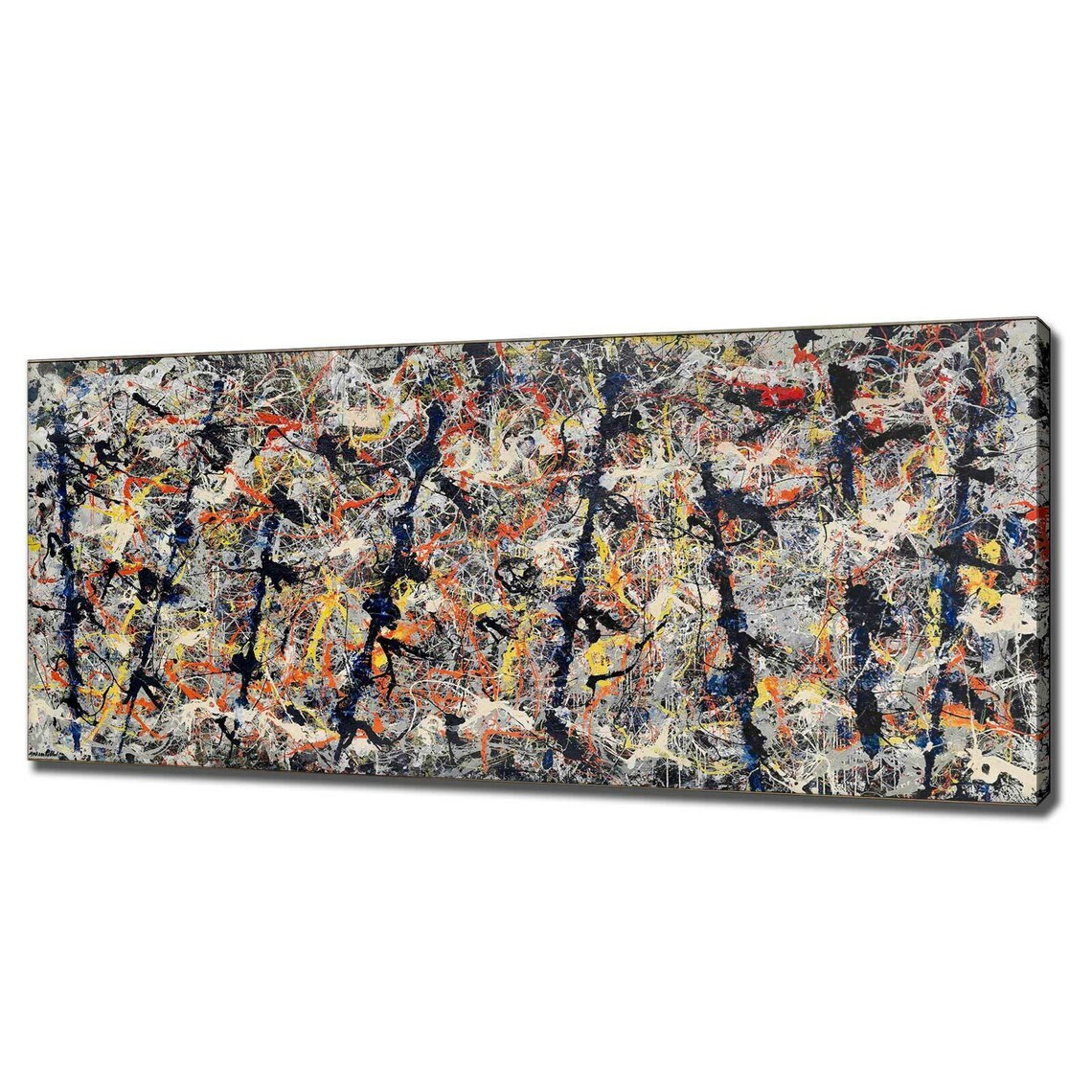 Jackson Pollock Blue Poles Modern Wall Art Print