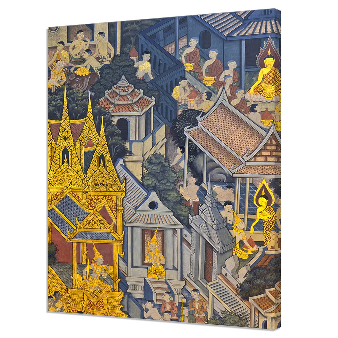 Bangkok Sanctuary, Thailand Modern Design Art Print