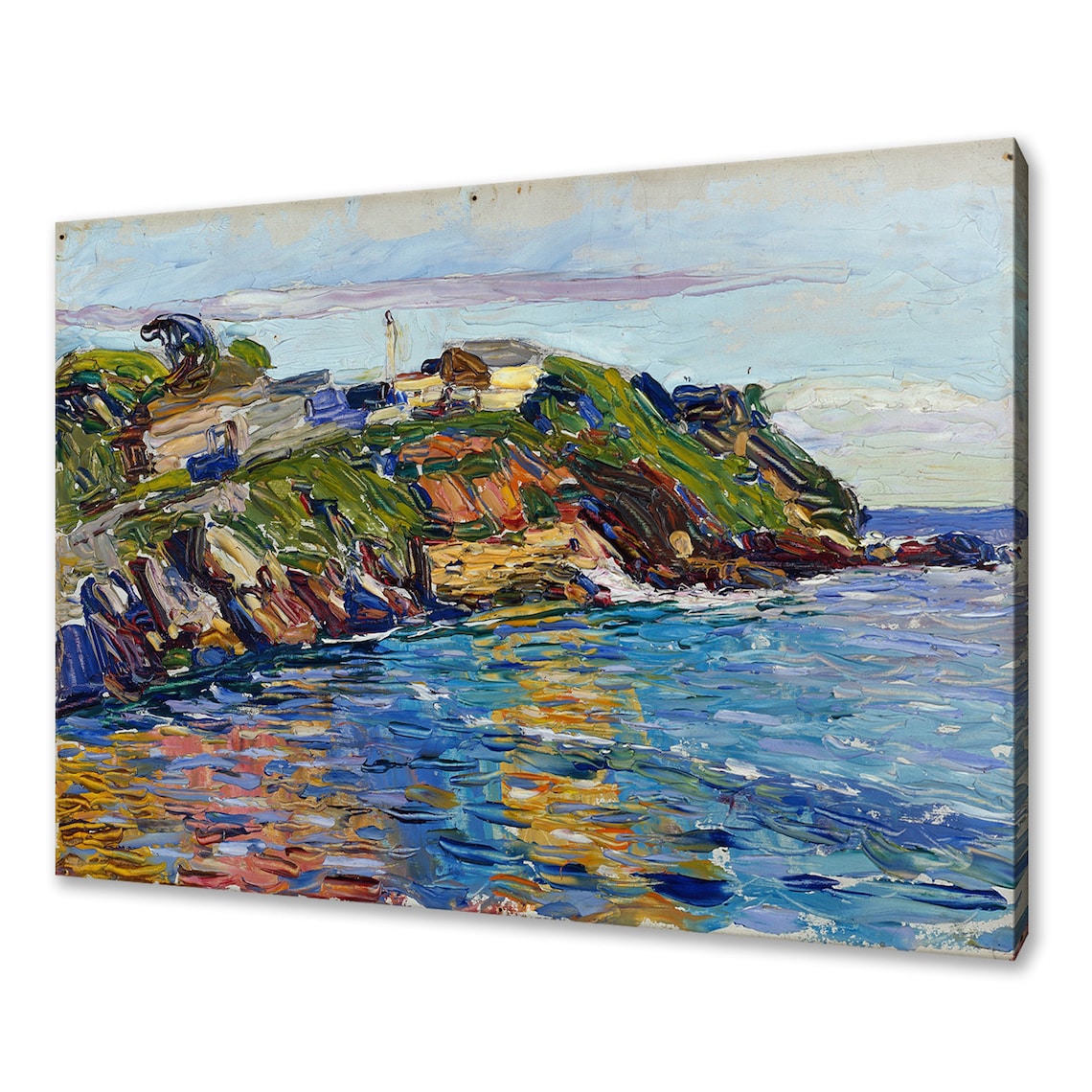 Kandinsky Rapallo Bay 1906 Colorful Coast Lighthouse Oil Painting Poster