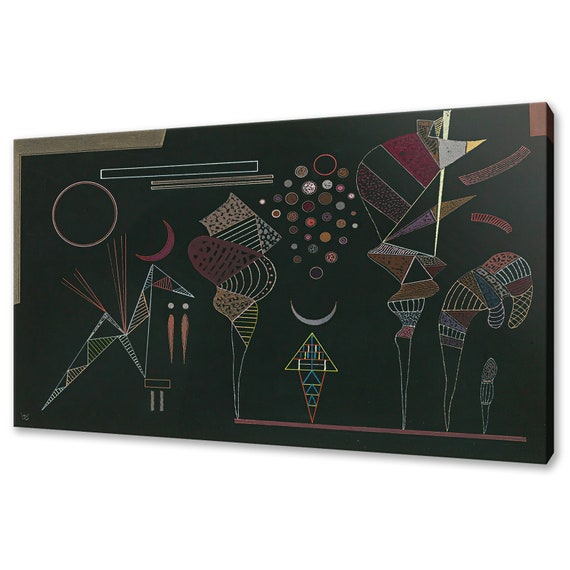 Wassily Kandinsky Tude Pour Contrastes Rduits 1941 Classic Design Abstract Decor Reproduction Print Wall Art Picture