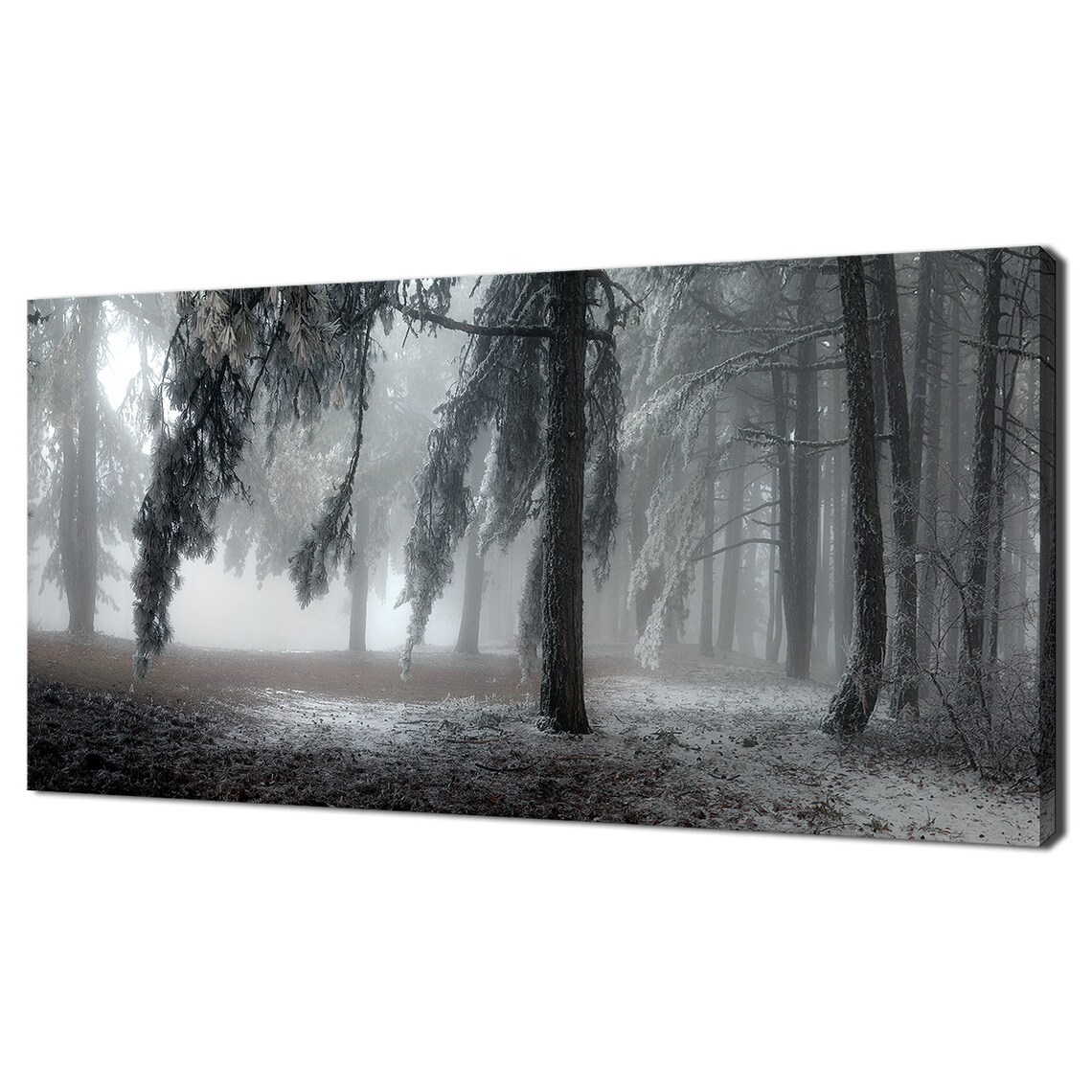 Majestic Foggy Forest Trees Modern Design Home Decor Print Wall Art Picture Wall Hanging