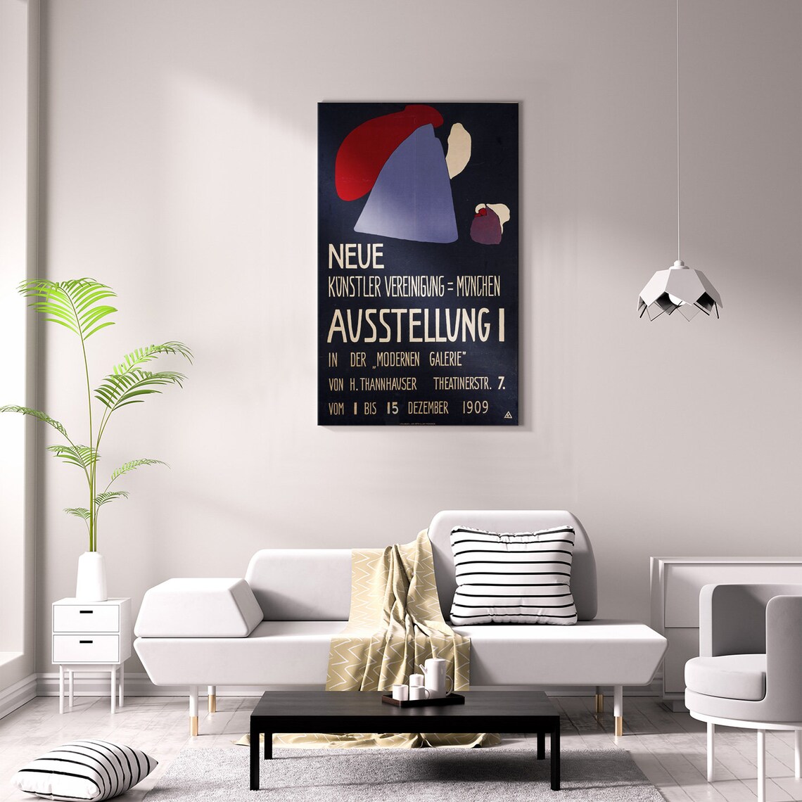 Wassily Kandinsky 1909 Munich Exhibition Vintage Art Gallery Wall Poster - Image 2