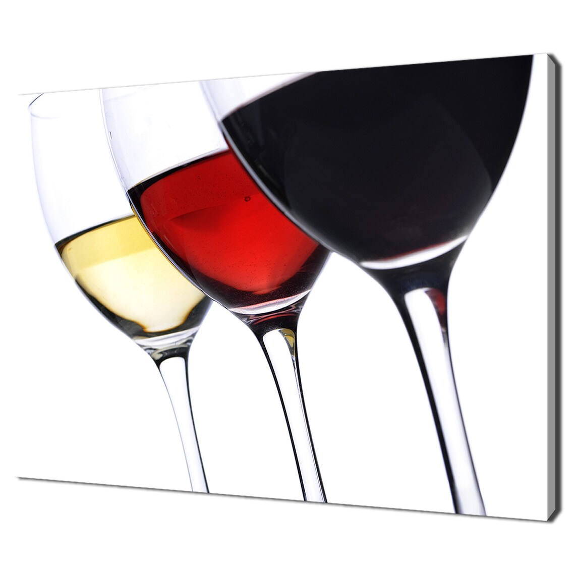 Three Wine Glasses, Modern Kitchen Decor