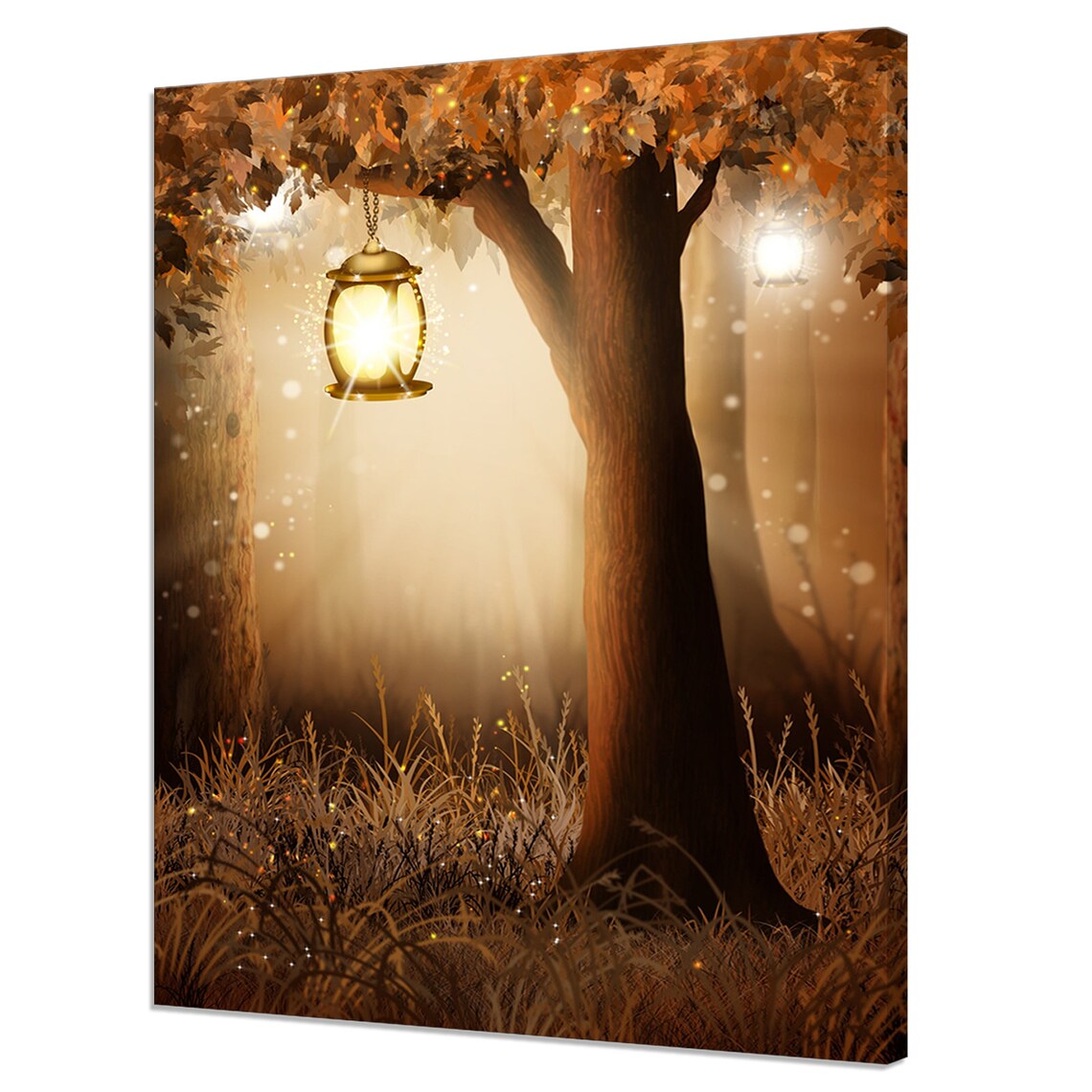 Magical Light in the Fairy Forest, Modern Art Print