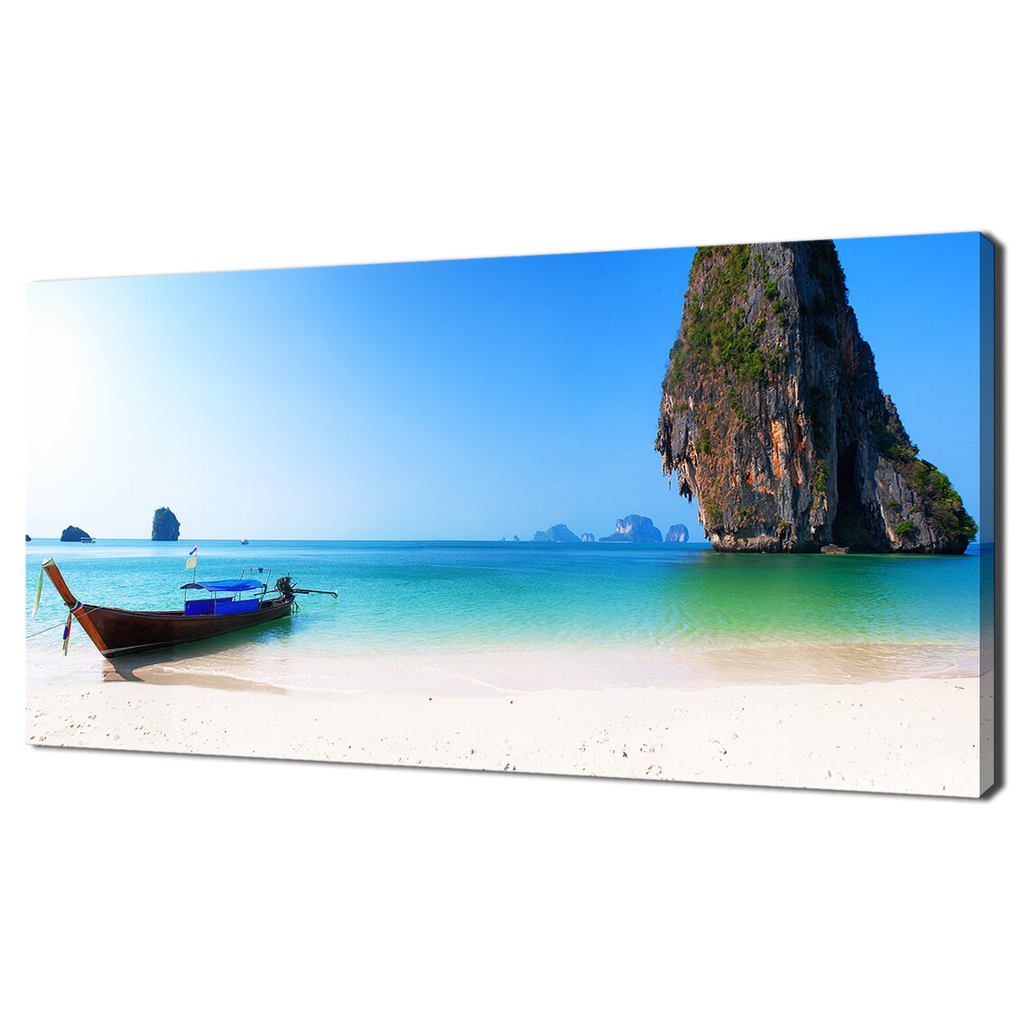 Thailand Island Boat Travel Poster, Modern Design