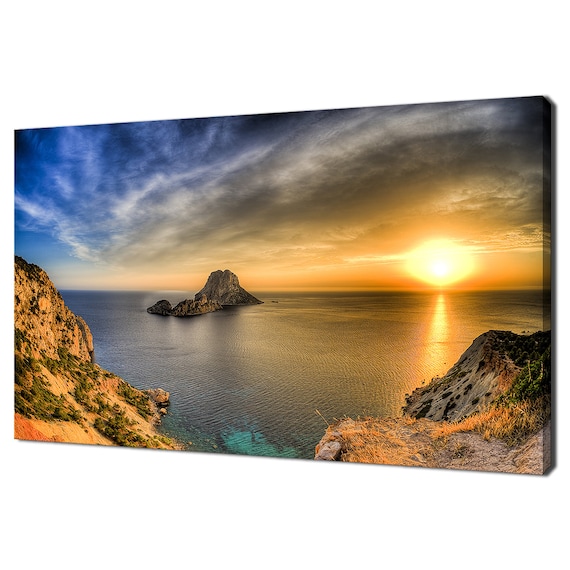 Es Vedra Ibiza Sunset Modern Design Art Print