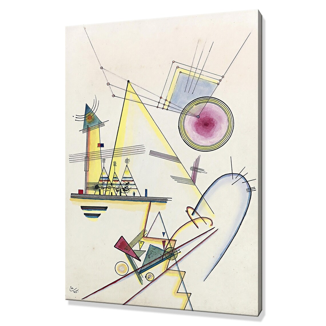Wassily Kandinsky Delicate Soul 1925 Bauhaus Geometric Art Print