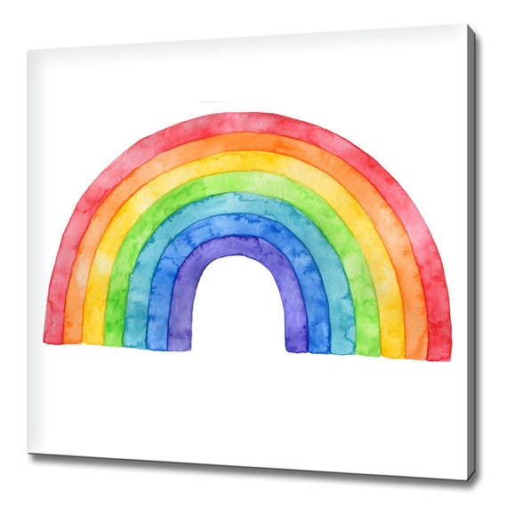 Magical Colourful Rainbow Kids Room Nursery Modern Design Home Decor Print Wall Art Picture