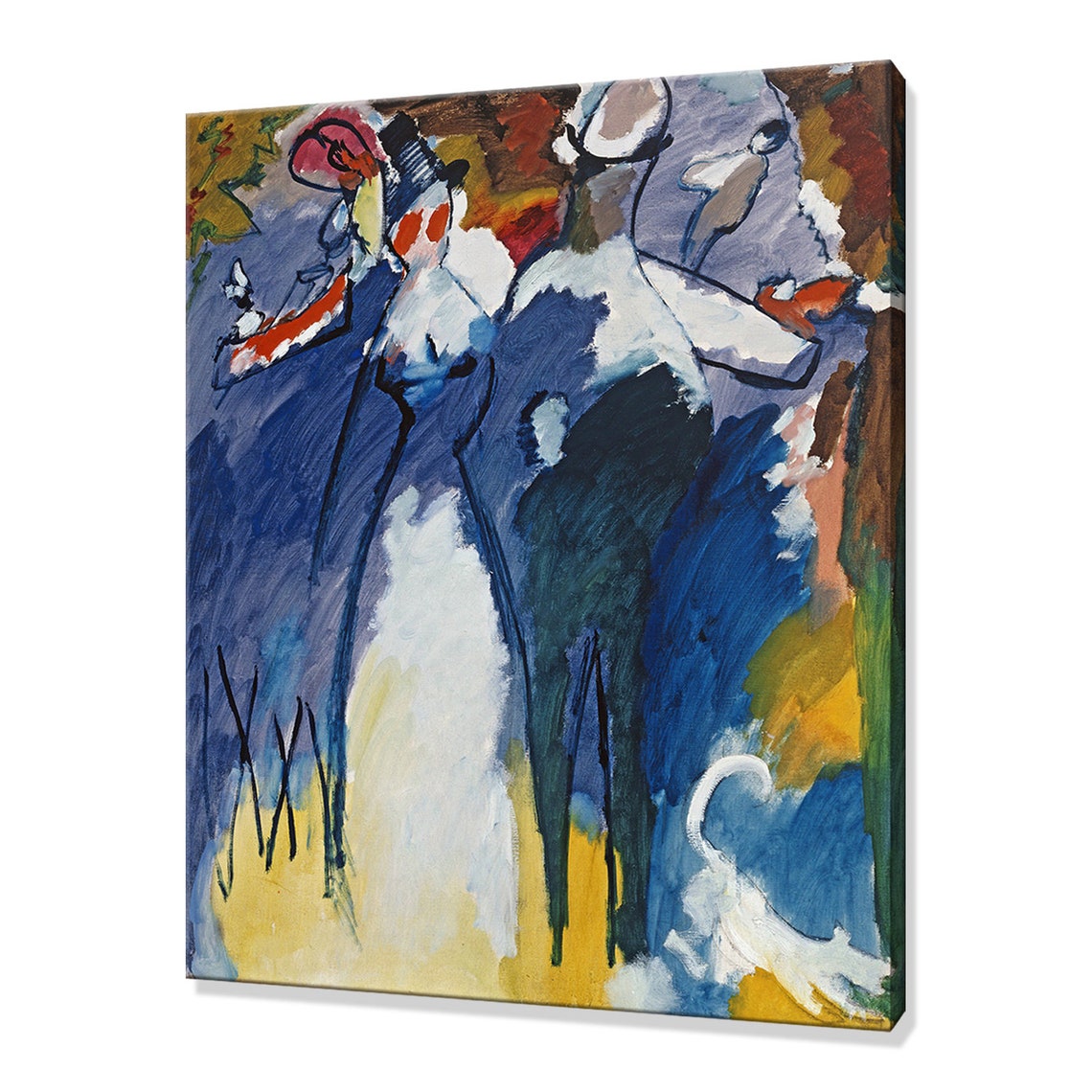 Kandinsky Impression VI Sunday 1911 Bold Blue Expressionist Wall Art