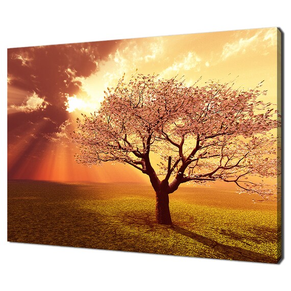 Sky Shining Through The Blossoming Tree Modern Design Home Decor Print Wall Art Picture Wall Hanging
