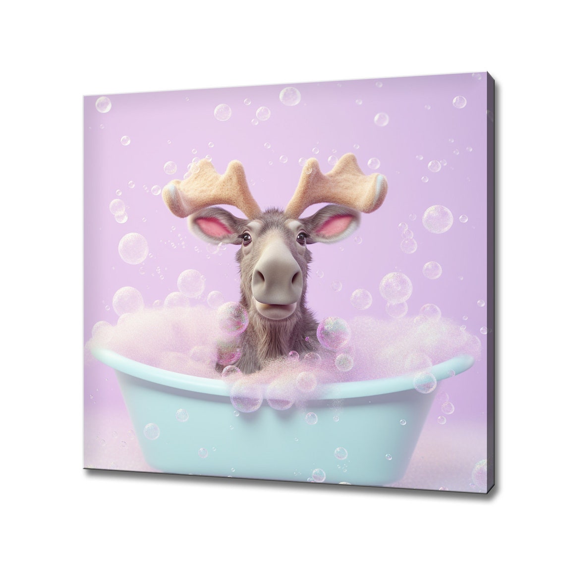 Sweet Baby Moose Bubble Bath Soap Bubbles Lilac Animal Print