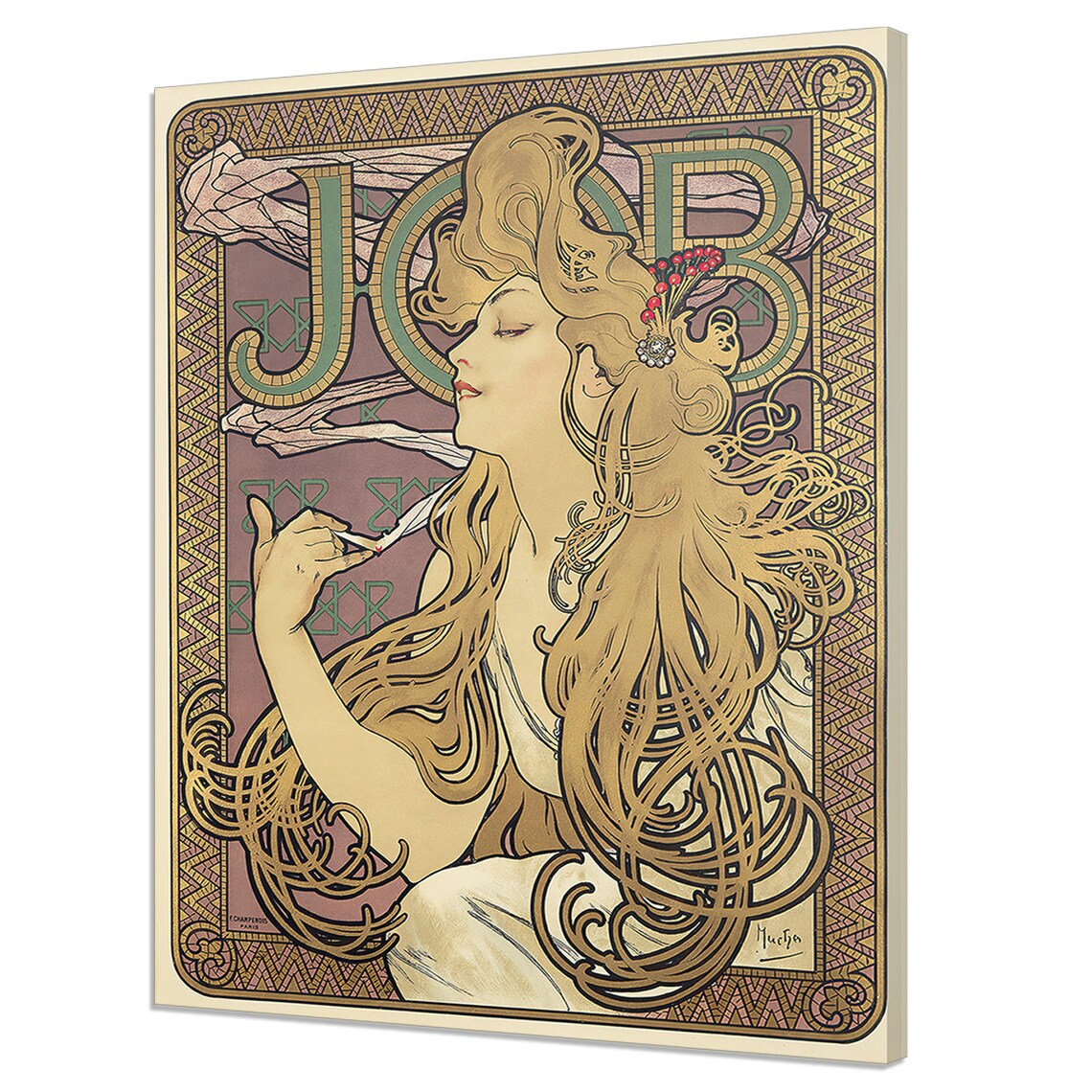 Alphonse Mucha Job 1896 Art Nouveau Classic Vintage Advertising Poster