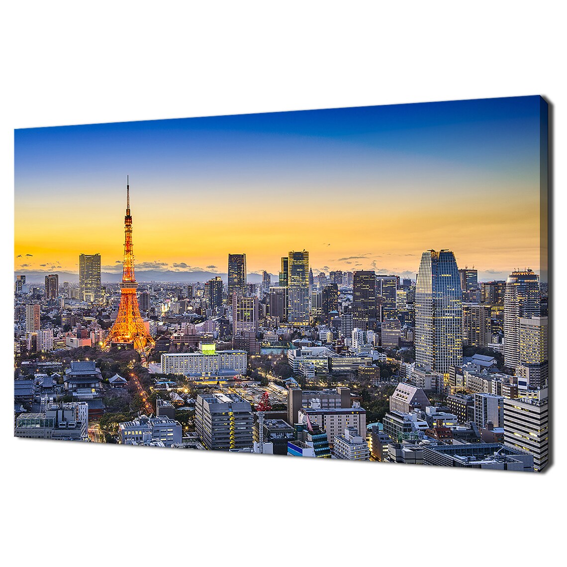 Tokyo Skyline at Tokyo Tower, Modern Travel Poster