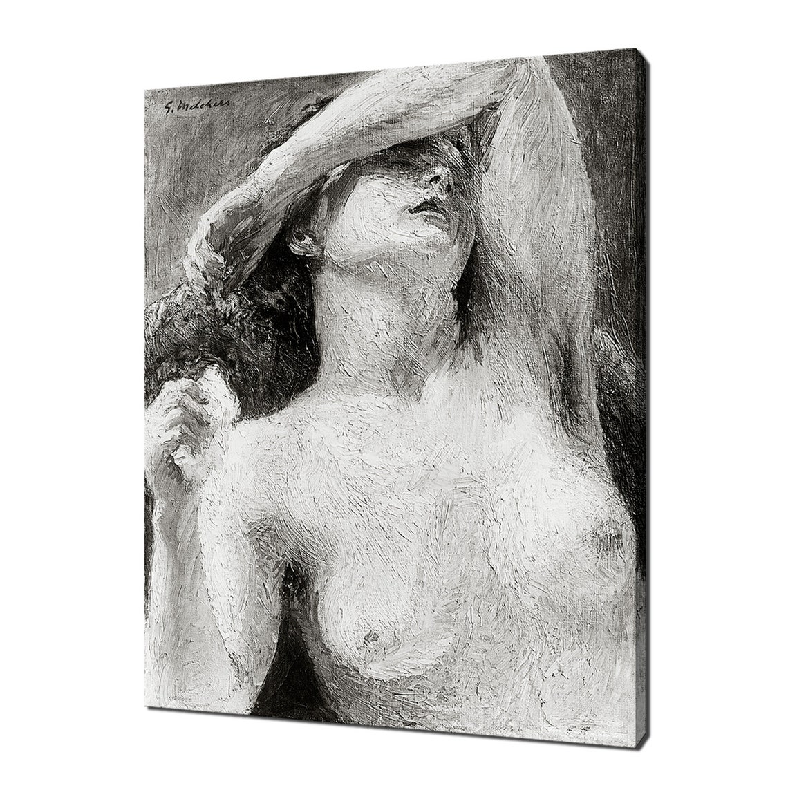 Naked Woman Nude Female 1900 1920 Vintage Erotic Art By Gari Melchers Reproduction Modern Design Print Home Decor Wall Art Picture