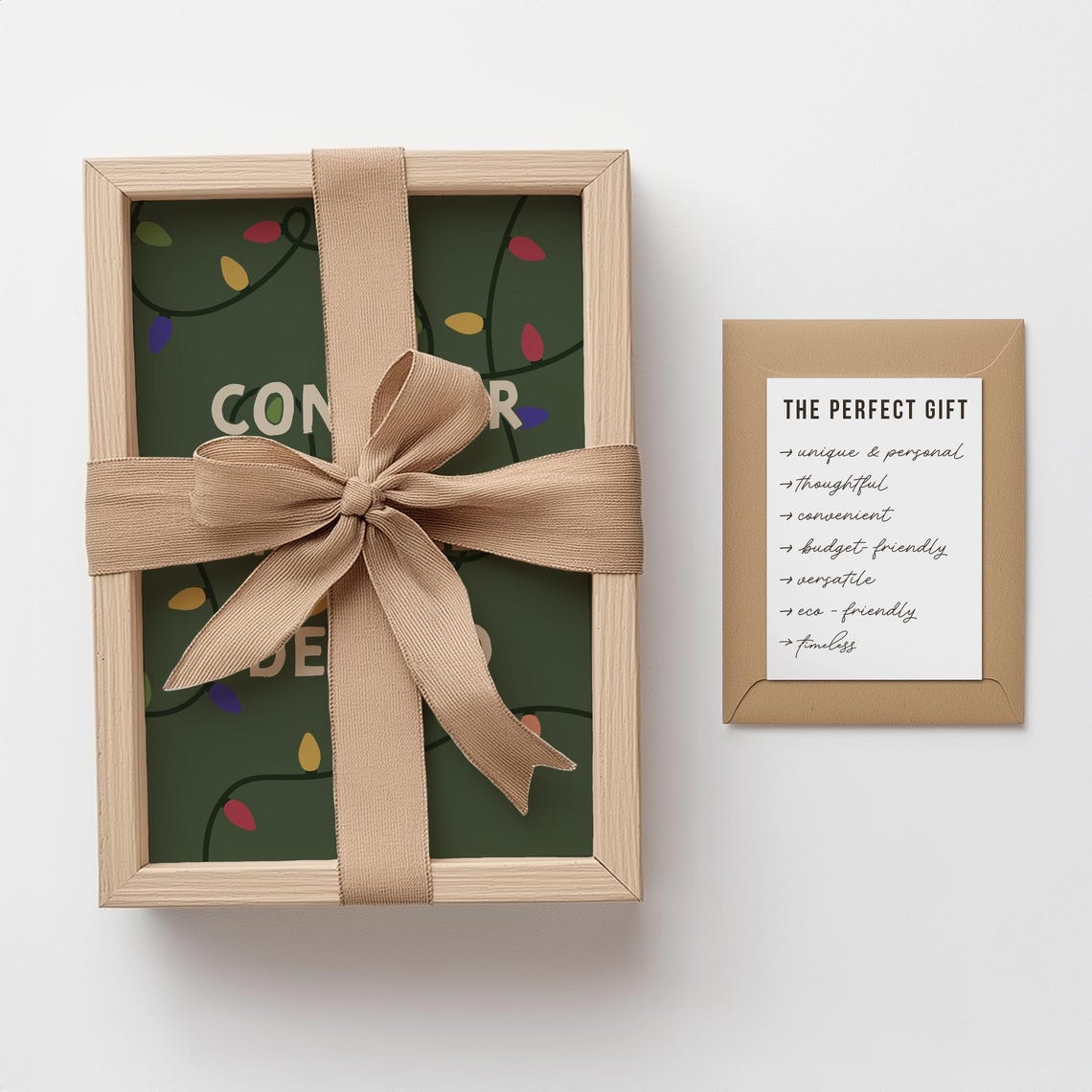 Consider My Halls Decked Funny Christmas Green Lights Quote Print - Image 2
