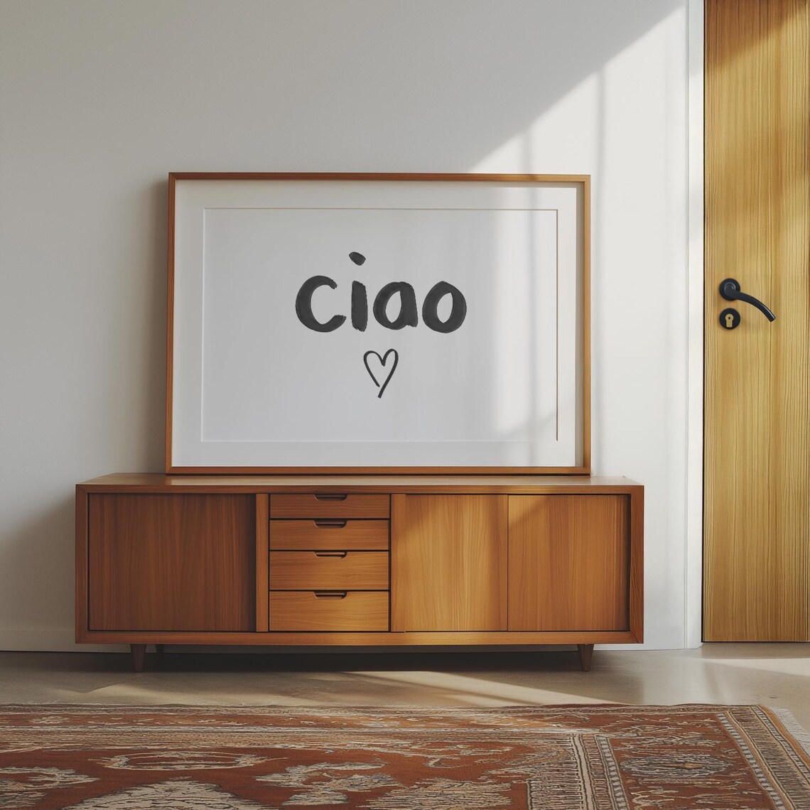 Ciao Minimalist Entryway Quote Art Print