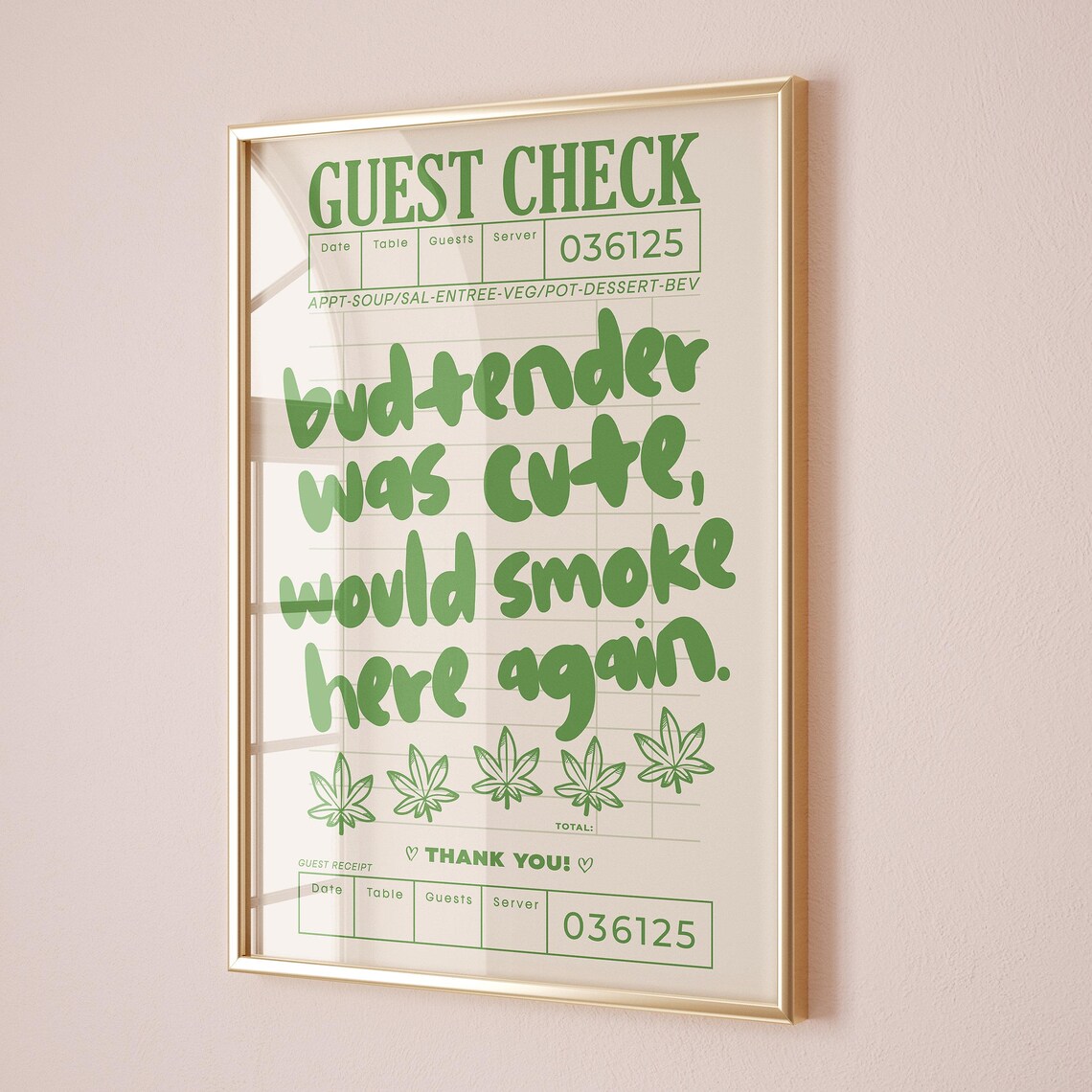 Budtender Was Cute Retro Cannabis Apartment Art Print