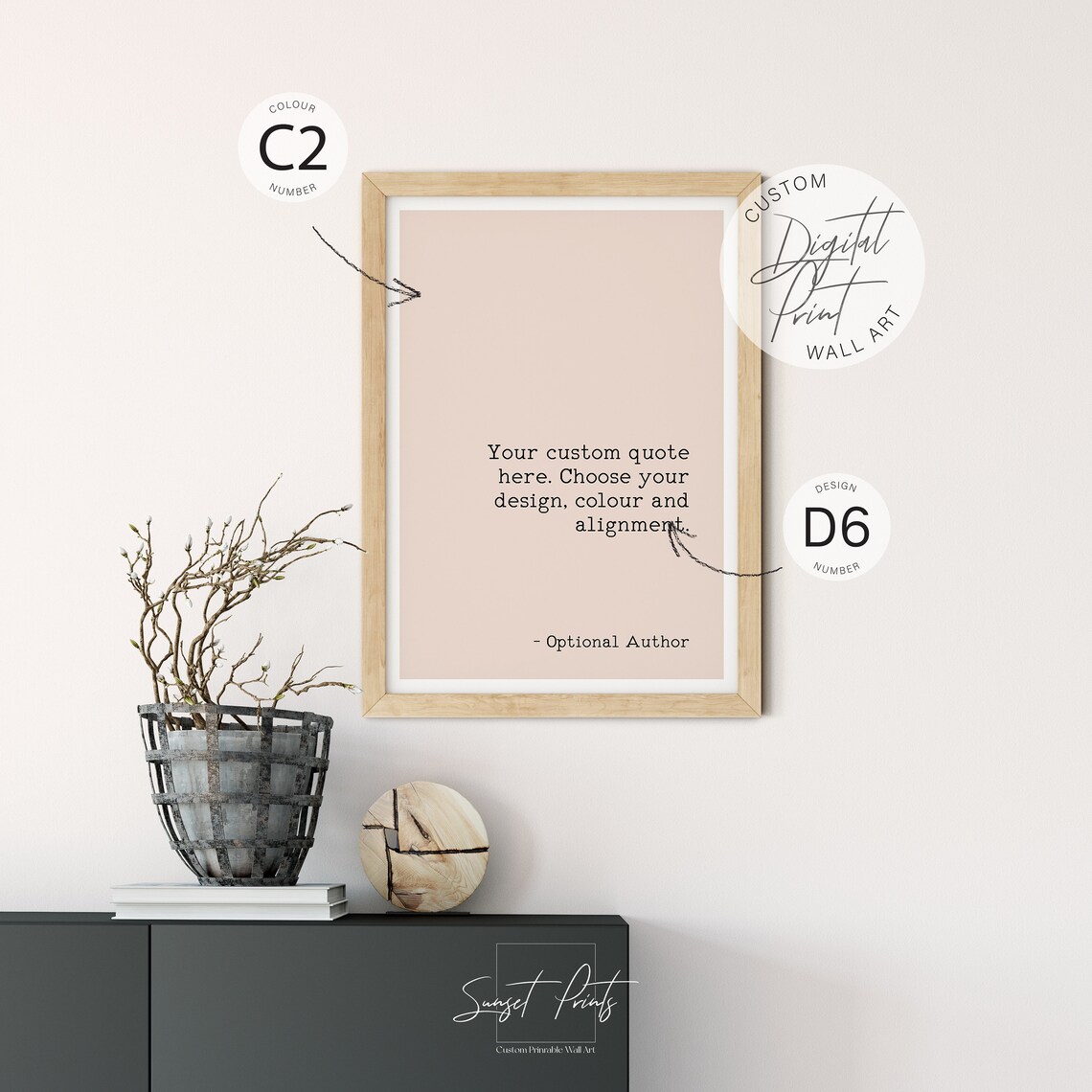Customizable Favorite Quote Teal Poster Template With Your Own Text Design - Image 4