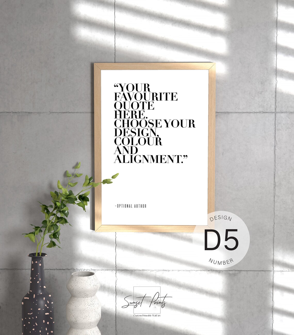 Personalized Custom Quote Typography Art Print - Image 2
