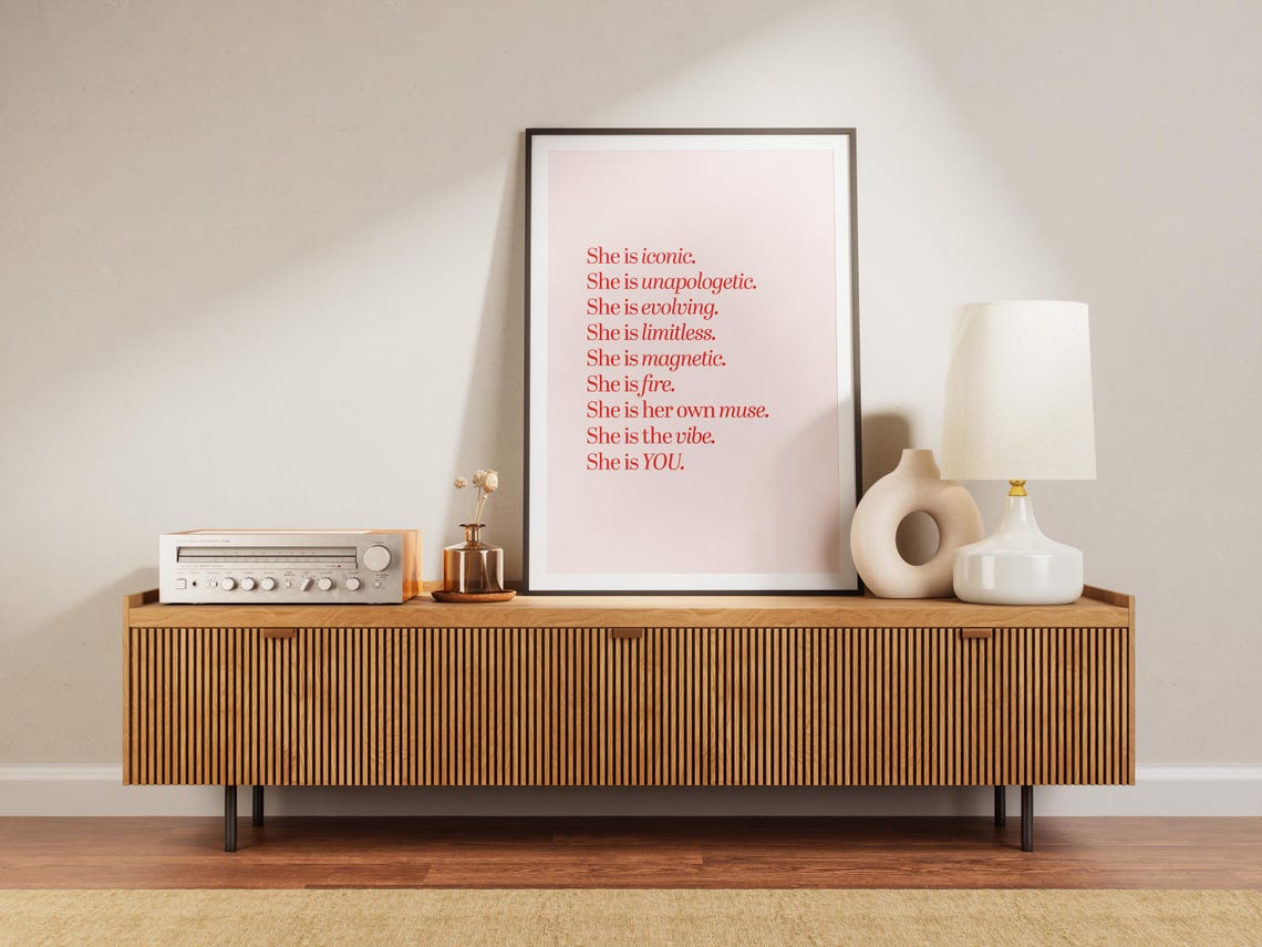 She Is Iconic, Minimalist Poster Print - Image 3