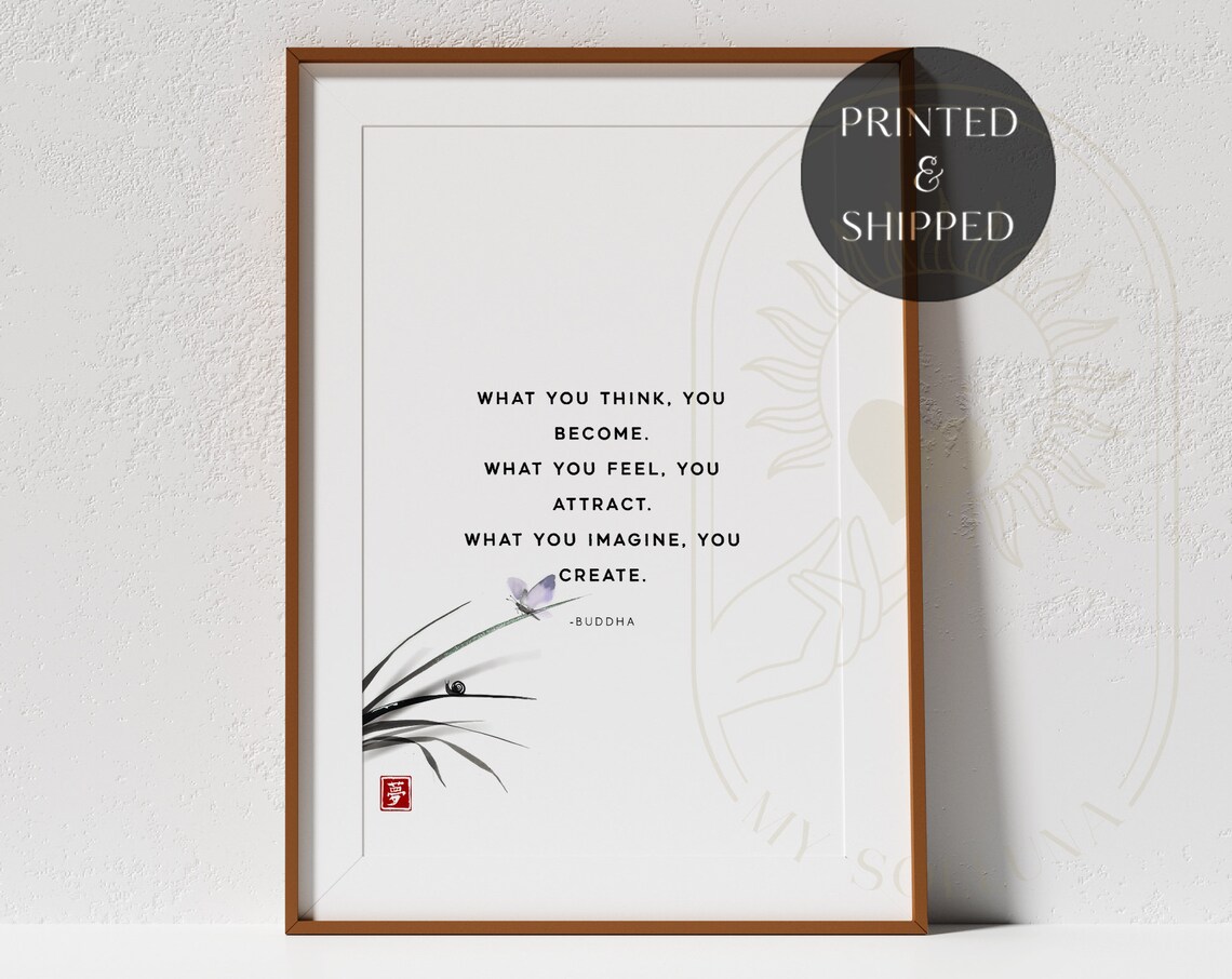 Buddha Quote Print, Spiritual Zen Quote Art Print - Image 2