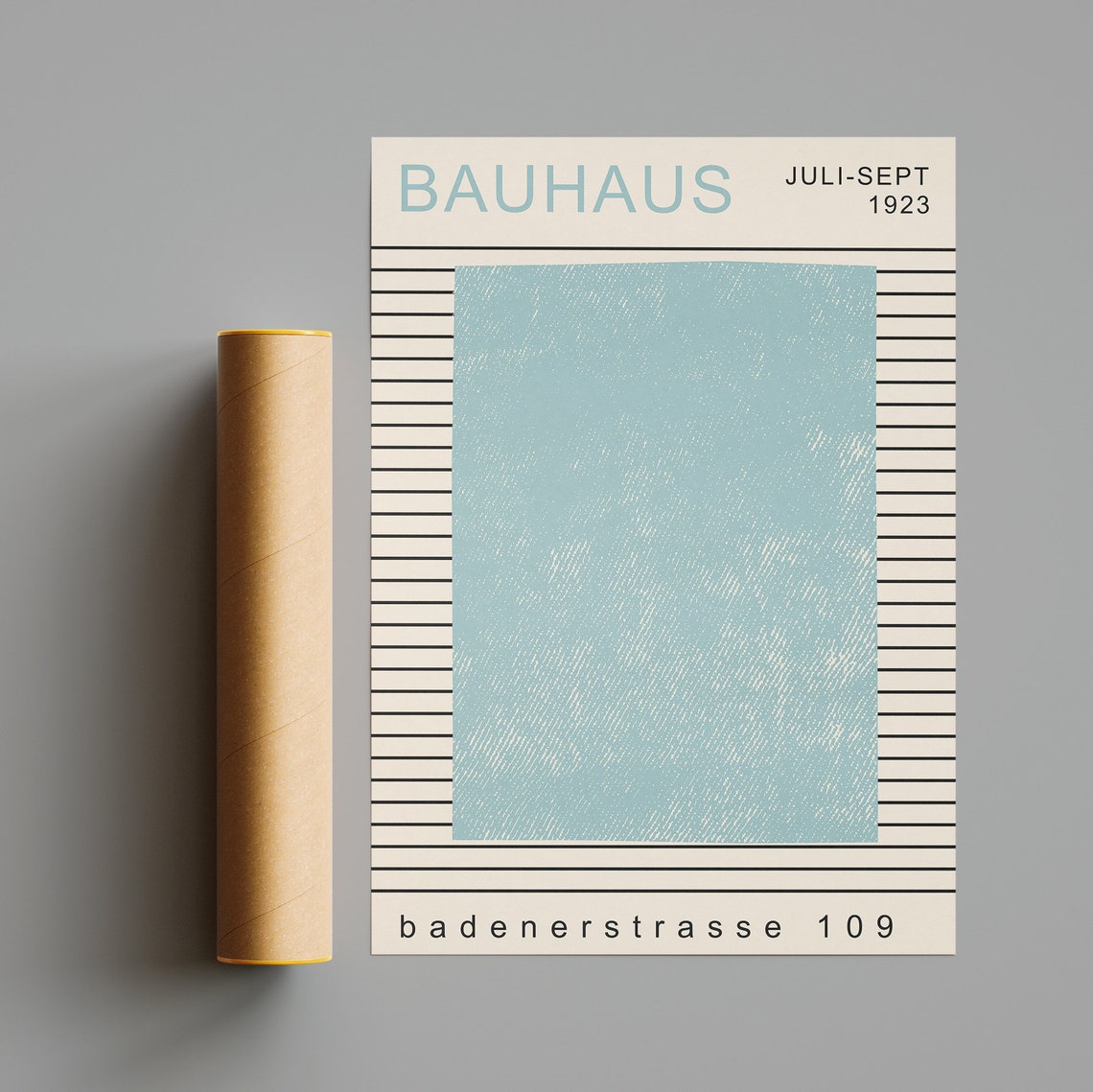 Bauhaus 1923 Exhibition Minimalist Geometric Abstract Poster - Image 2