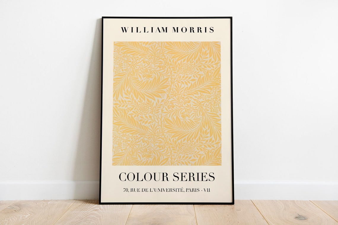 William Morris Colour Series Yellow Botanical Exhibition Poster - Image 2