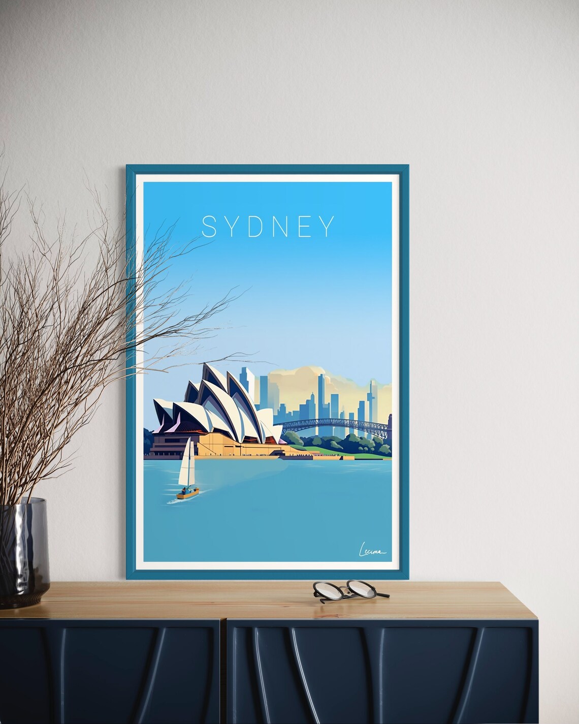 Poster Illustration Of Sydney I Australia Opera House