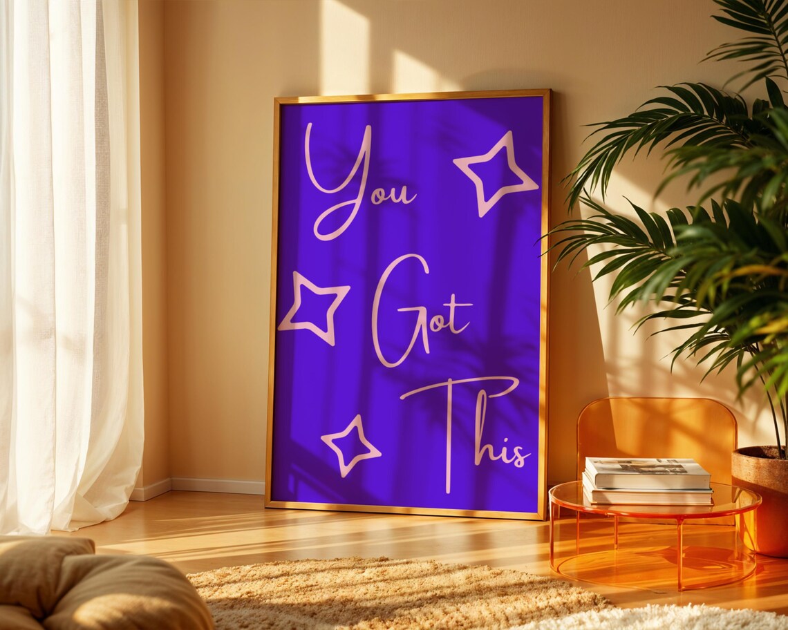You Got This Motivational Text Quote, Inspirational Poster - Image 3