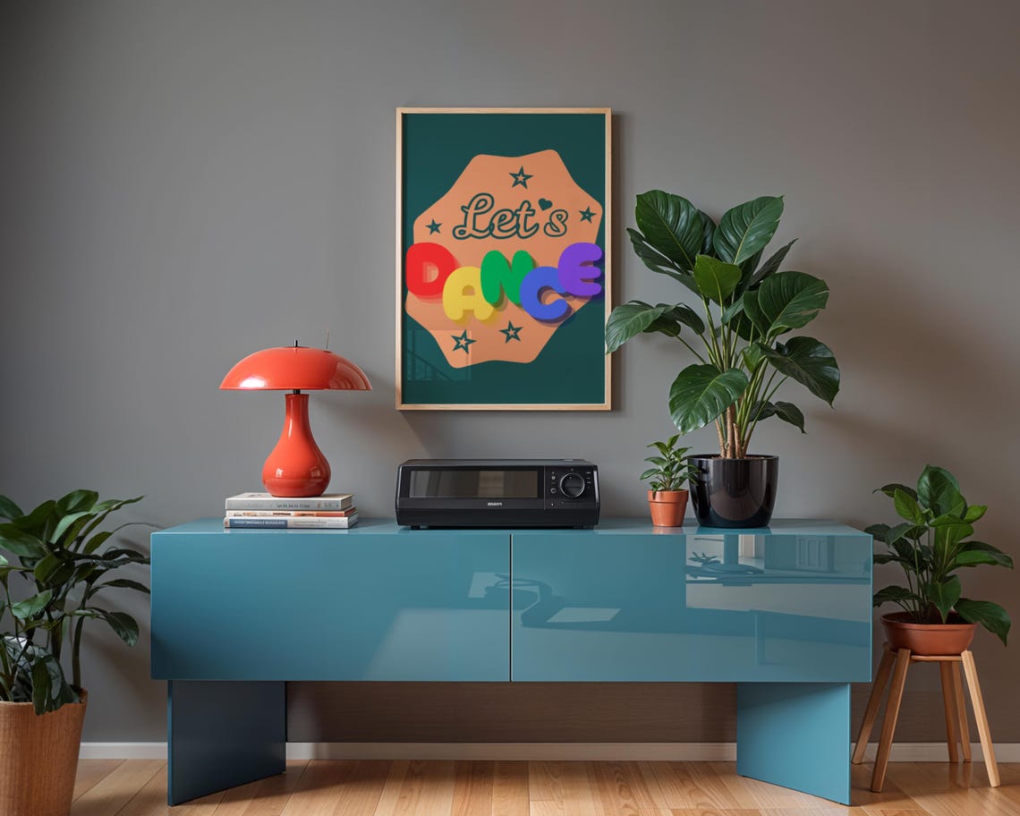 Lets Dance Dancing Themed Home Decor Quote - Image 2
