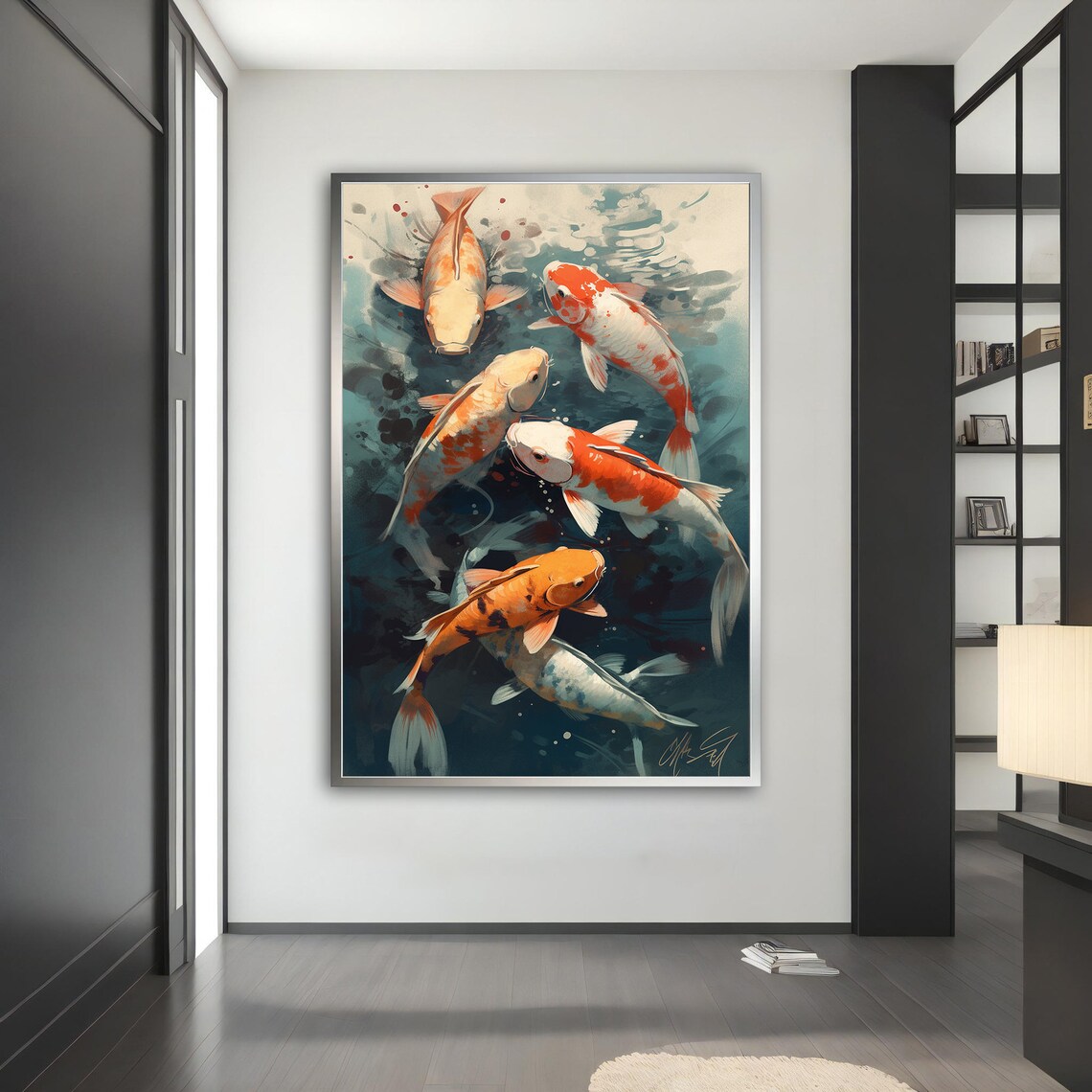 Fish Painting Fish Poster Fish Wall Art Fish Art Home Decor Animal Wall Art Wall Decor Modern - Image 5