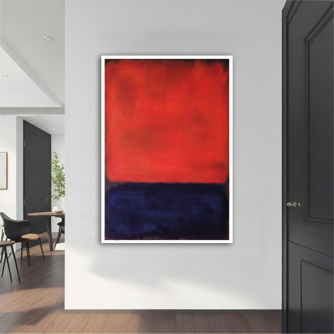 Mark Rothko Red And Blue Color Field Abstract Modern Art Poster - Image 4