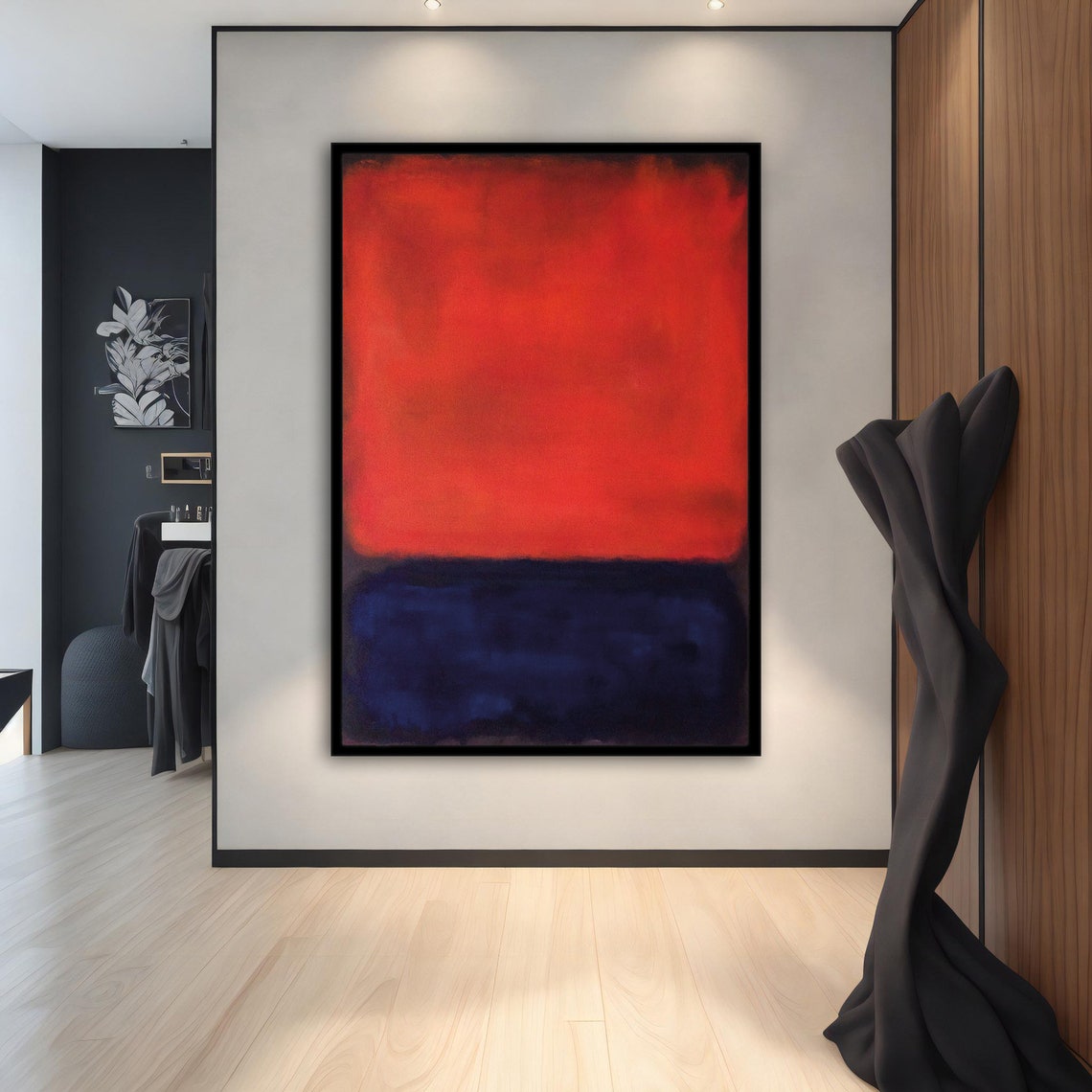 Mark Rothko Red And Blue Color Field Abstract Modern Art Poster - Image 2