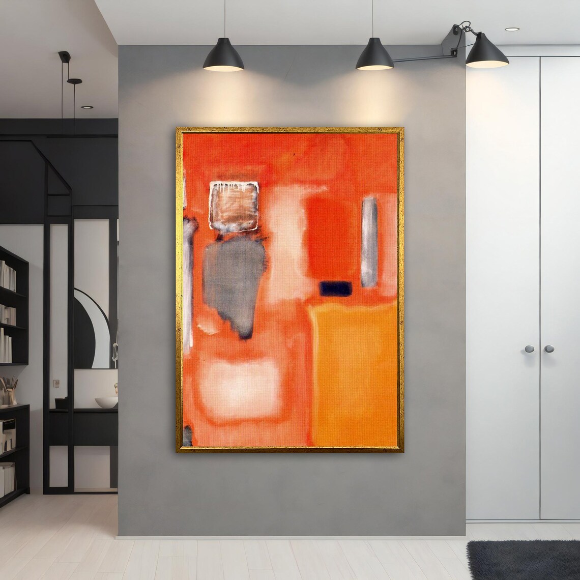 Mark Rothko Modern Art Orange Mark Rothko Art Mark Rothko Colored Wall Art Ready To Hang Print Mark Rothko Paint - Image 2