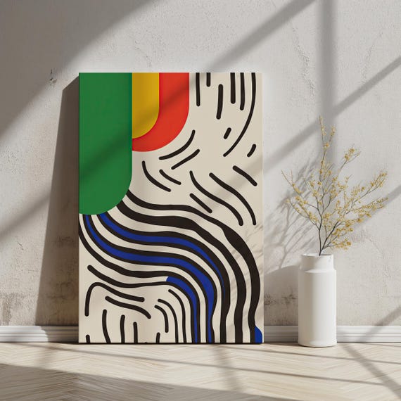 Geometric Rhythm Modern Abstract Flow Bold Geometric Shapes And Lines Minimalist Wall Art Home Decor Ai Art Art