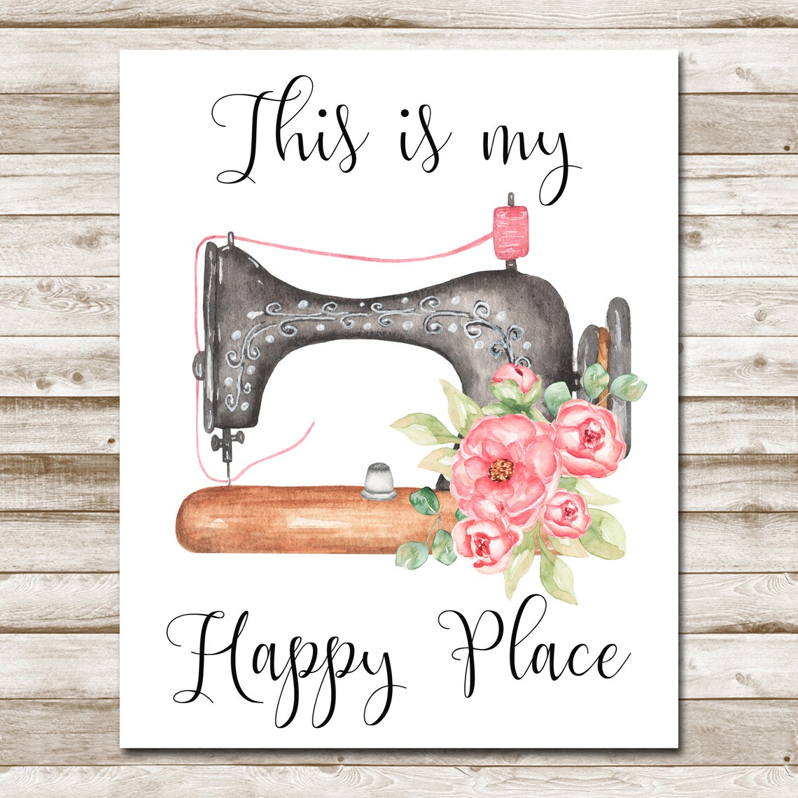 This Is My Happy Place Sewing Room Art Print - Image 4