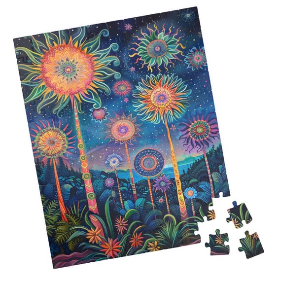 Tropical Firework Dream Iv Jigsaw Puzzle Tech Free Fun Activity Great Gift For Birthdays Paitents And Nursing Homes