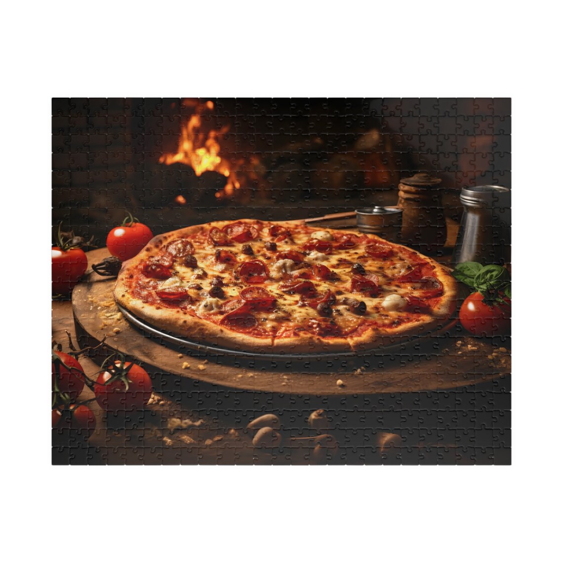 Gourmet Pizza Jigsaw Puzzle Fun Birthday Gift - Image 3
