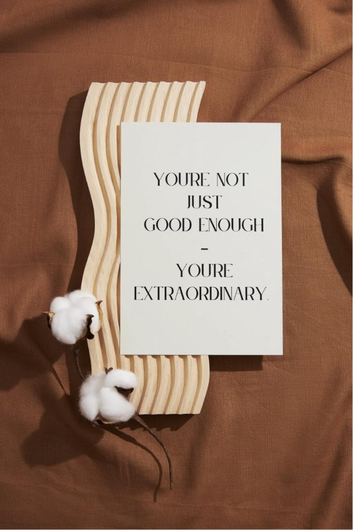 Youre Not Just Good Enough Youre Extraordinary Elegant Quote Poster - Image 2