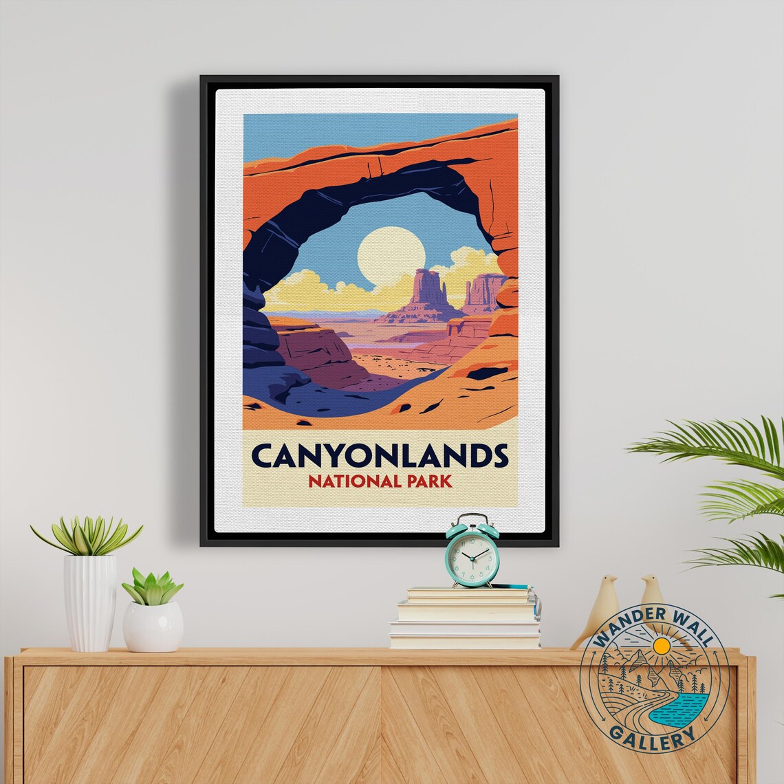 Canyonlands National Park Mesa Arch Desert Sunset Vintage Travel Poster - Image 5