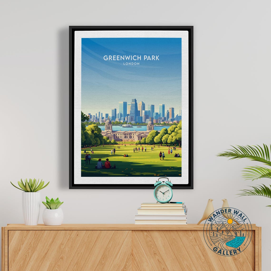 Greenwich Park London River View Old Royal Naval College Lawn Poster - Image 5