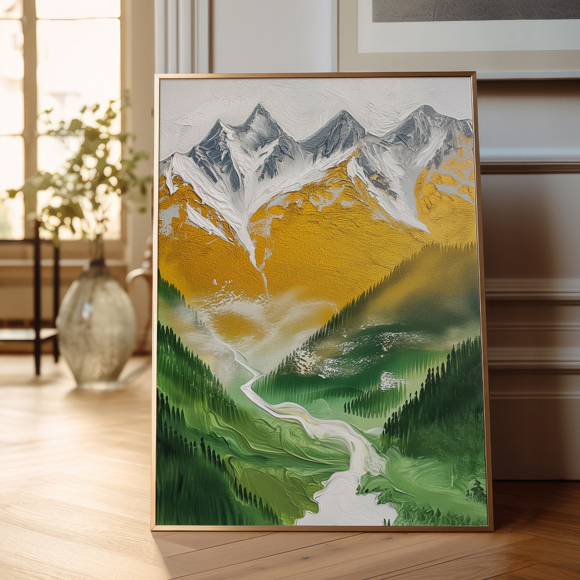 Mountain Painting Arts Modern Wall Decor Abstract Design Art Prints Instant Wall Art - Image 5