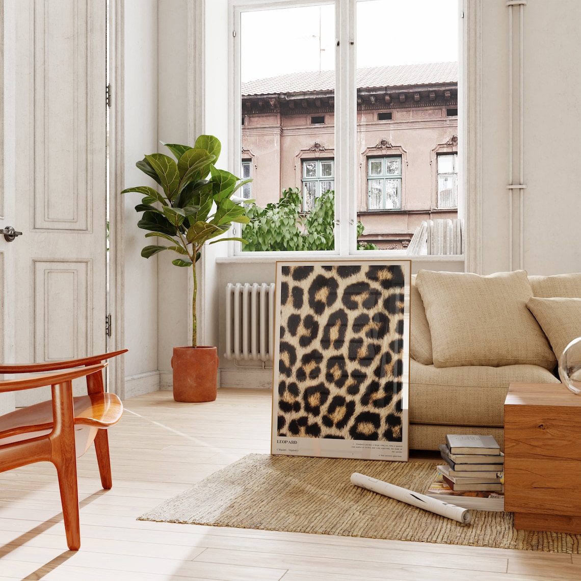 Leopard Pattern Poster, Preppy Typography Bedroom Decor - Image 2