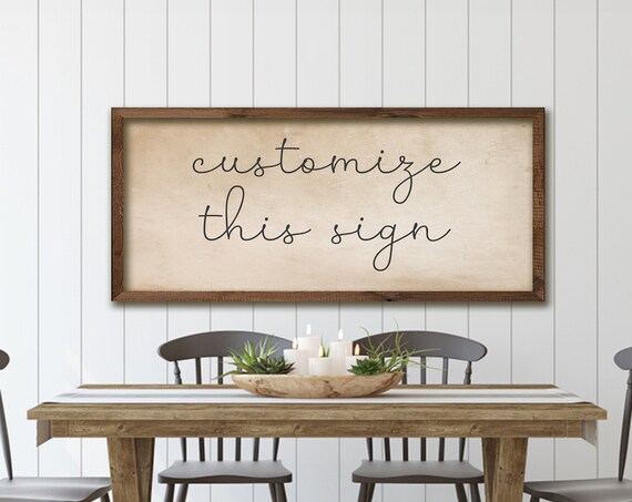 Custom Wood Sign, Personalized Holiday Wall Decor